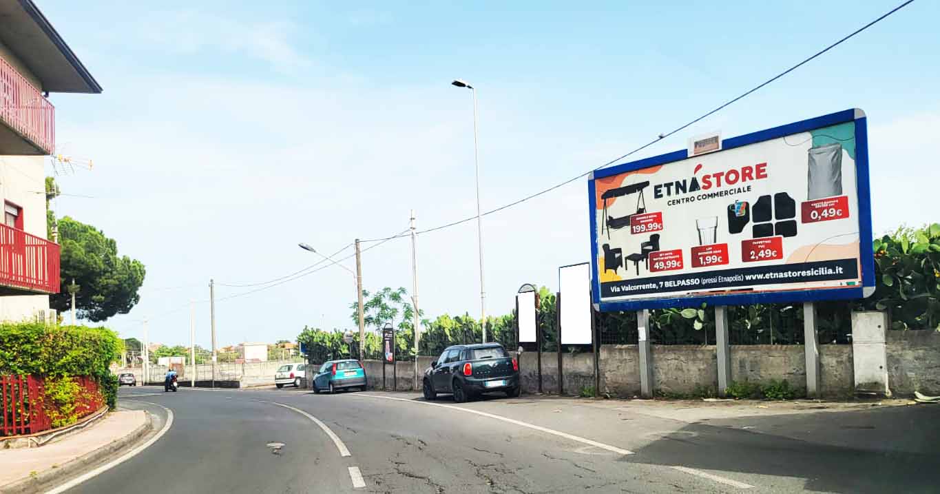 Cartellone Pubblicitario Mascalucia Via Roma