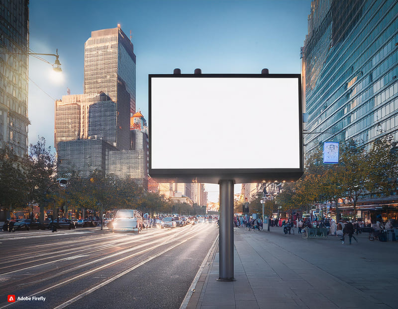 Firefly Cartellone pubblicitario in una strada trafficata 99003